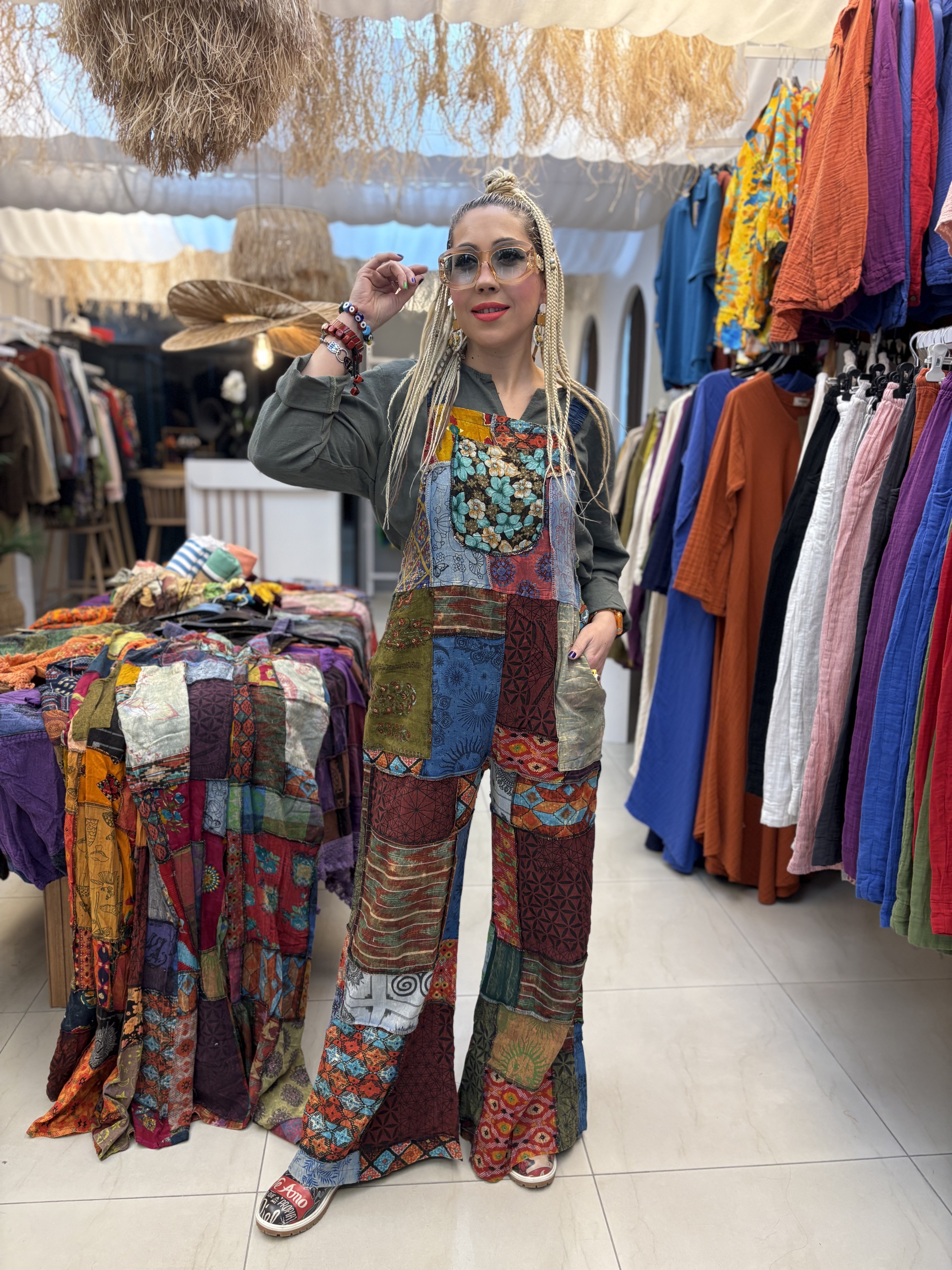 Patchwork Nepal Keten Tulum