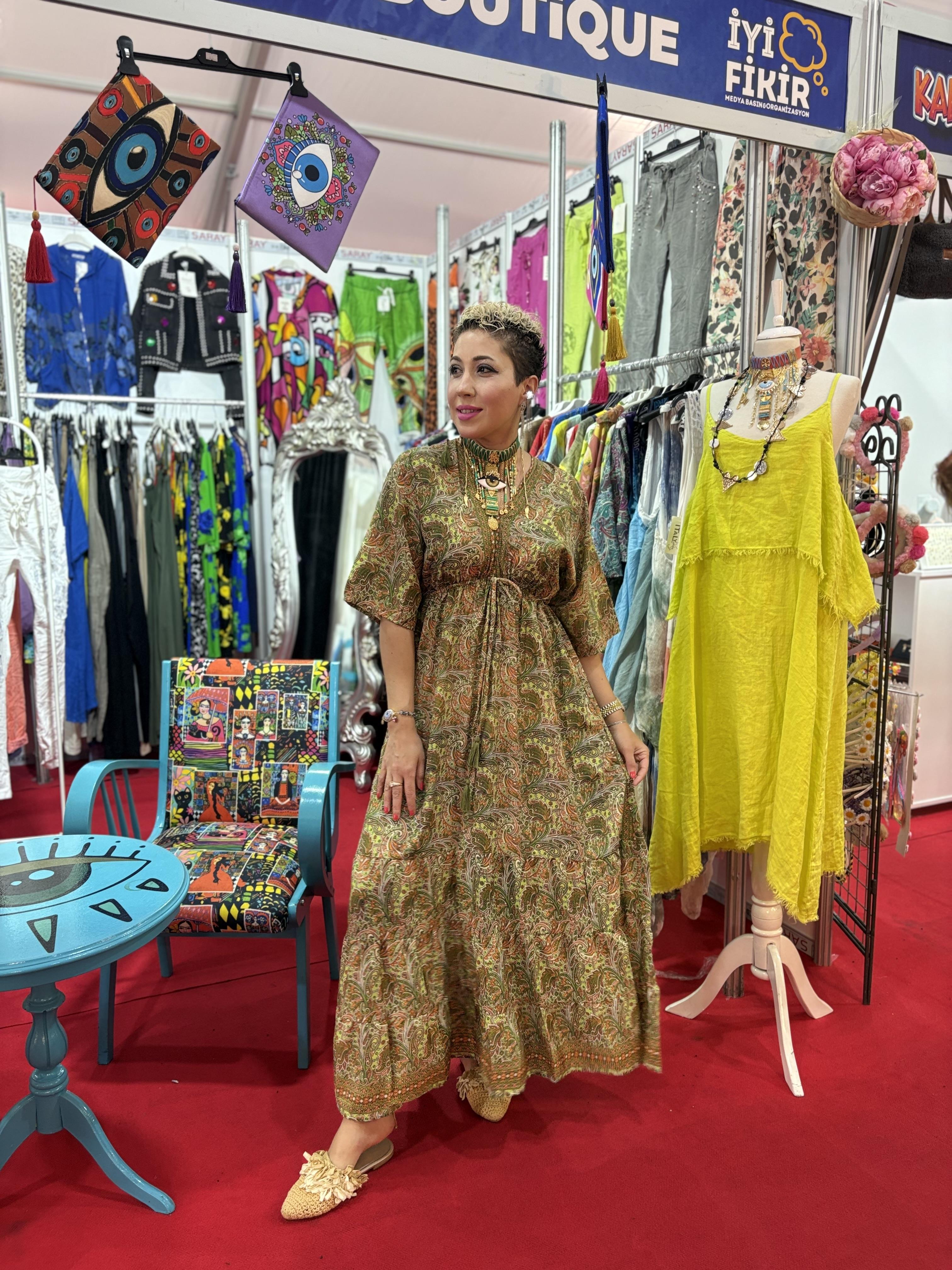 Hint İpeği İthal Elbise 1