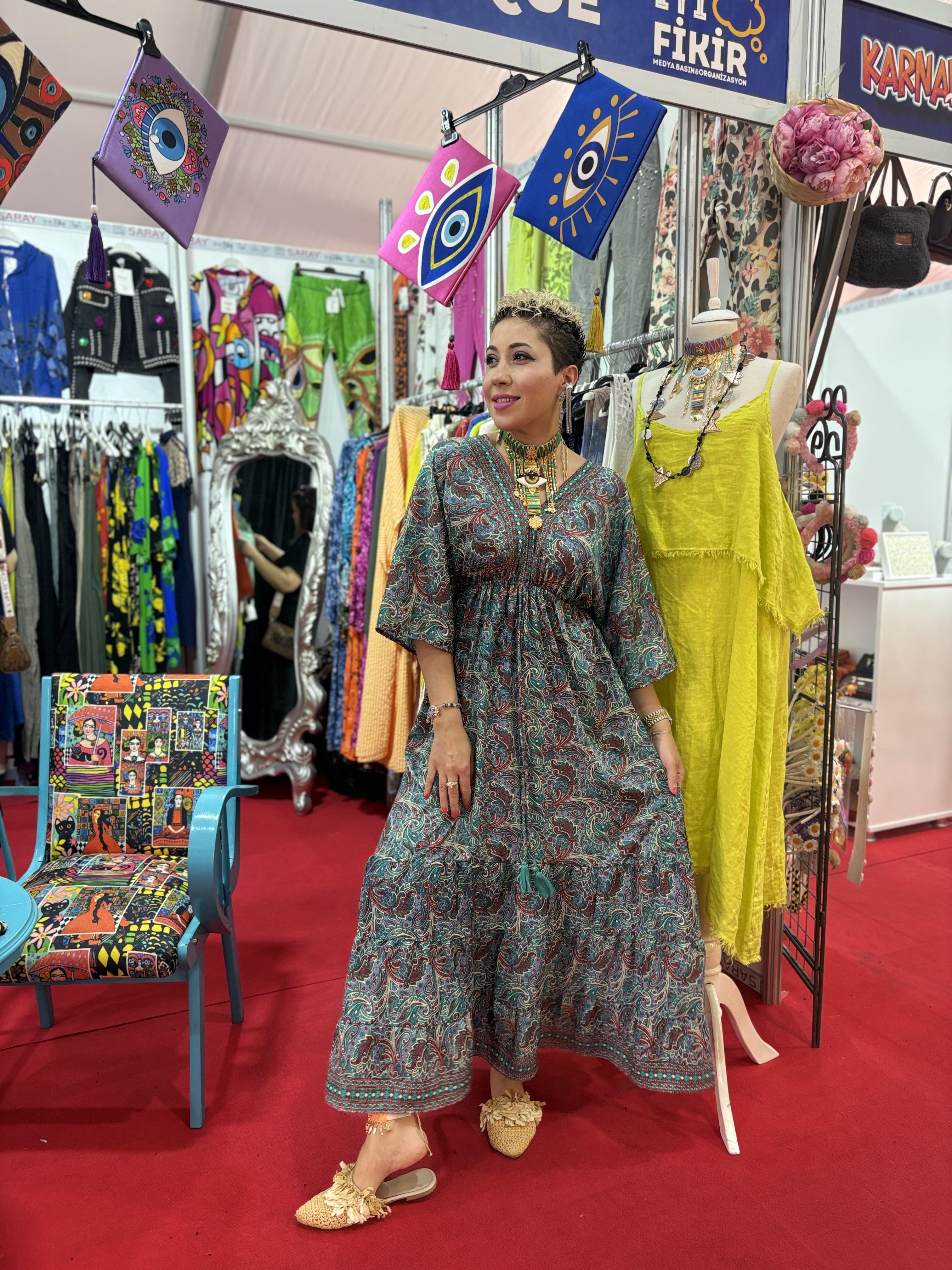 Hint İpeği İthal Elbise 4