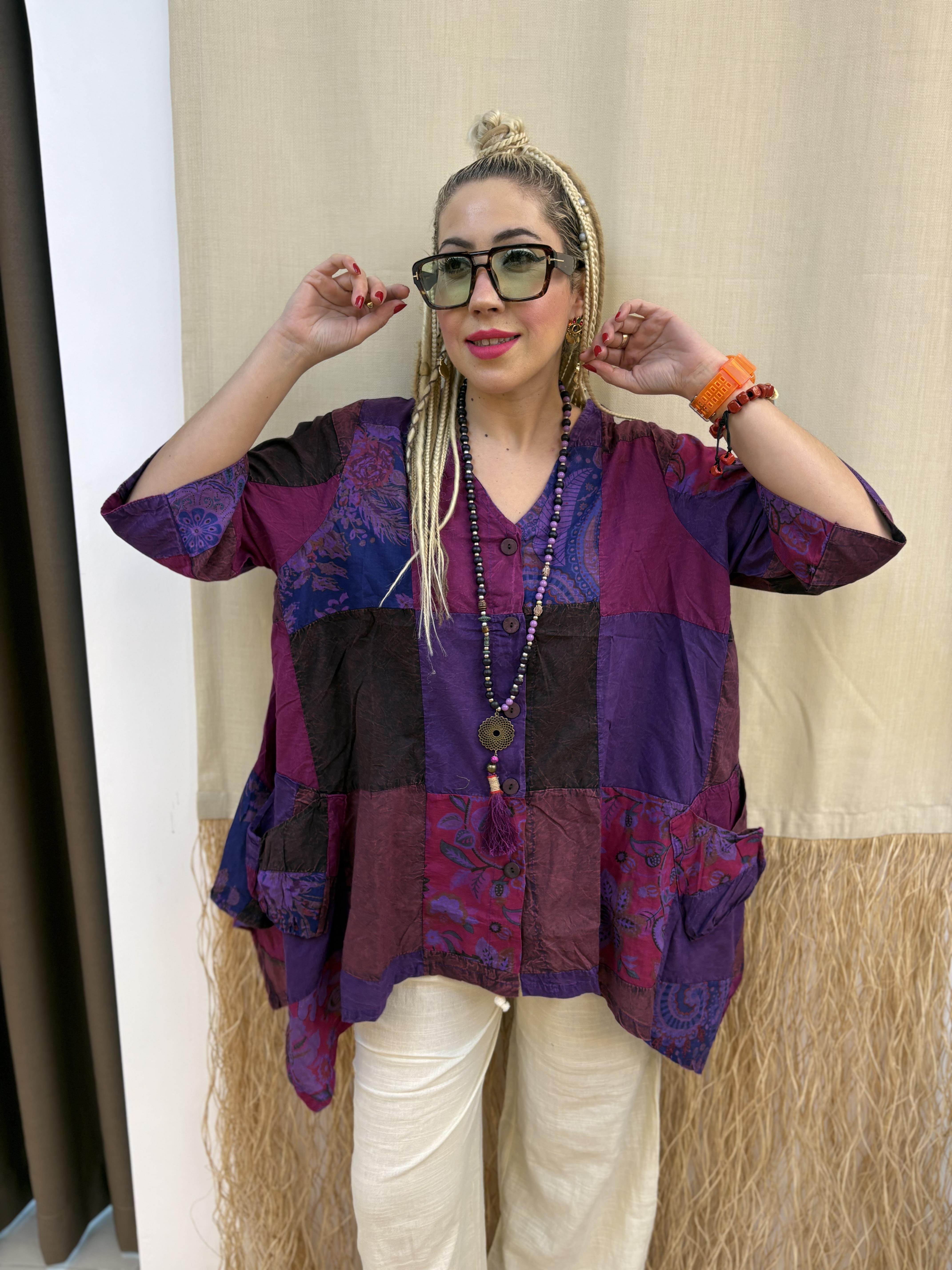 Hint Nepal Mor Gömlek