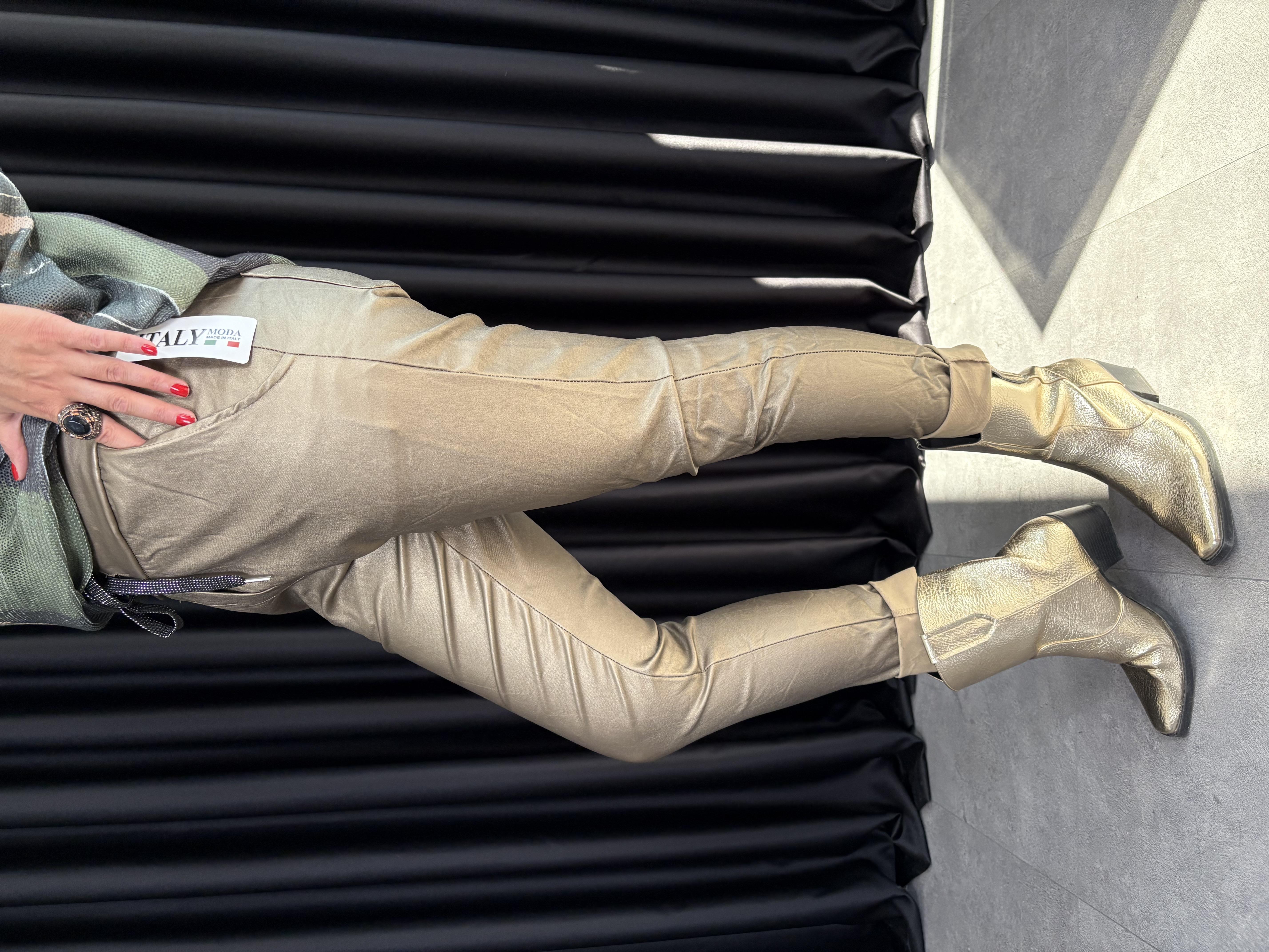 İtalyan Gold Deri Pantolon