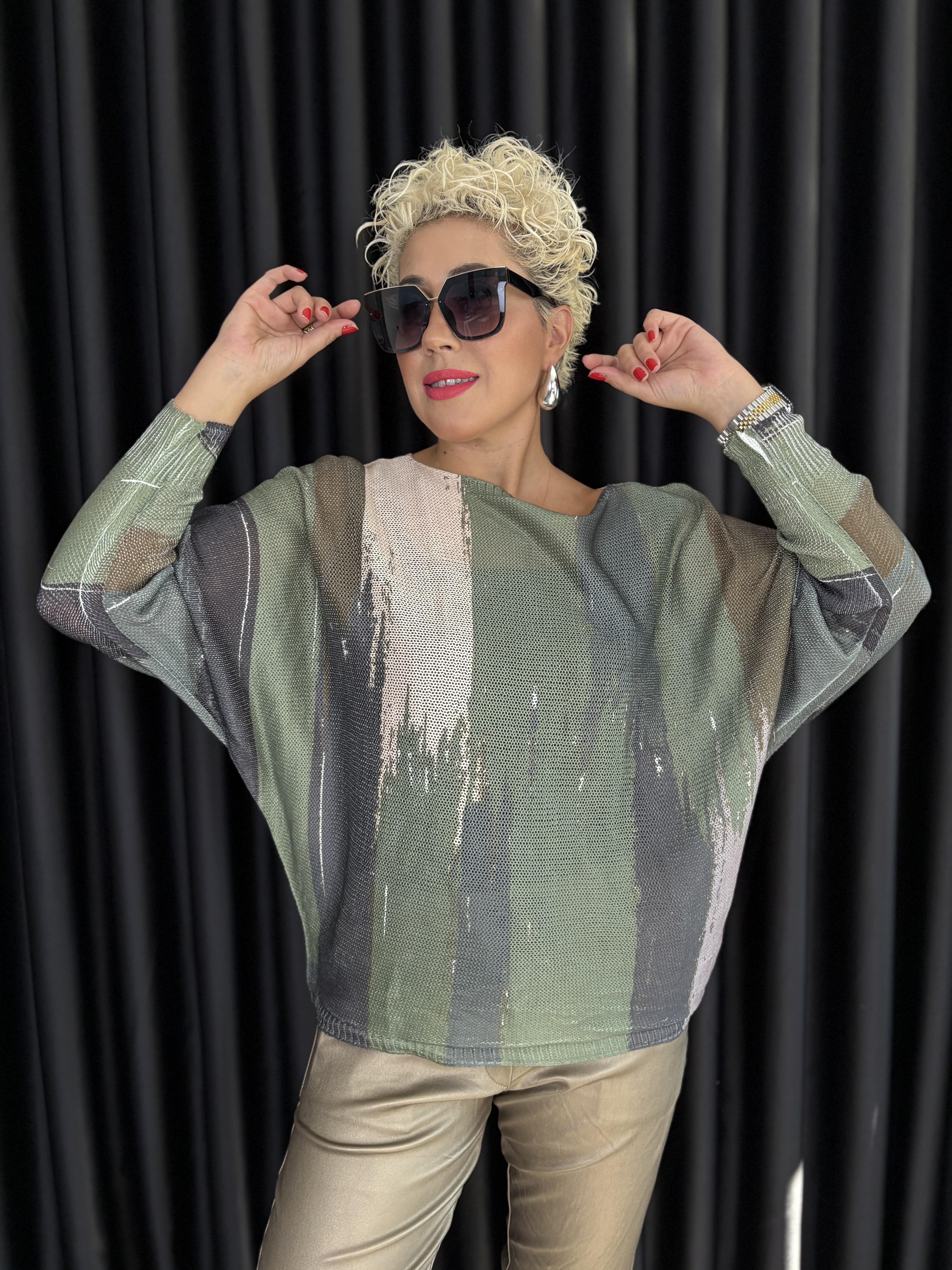 İtalyan Merserize Desenli Triko 2