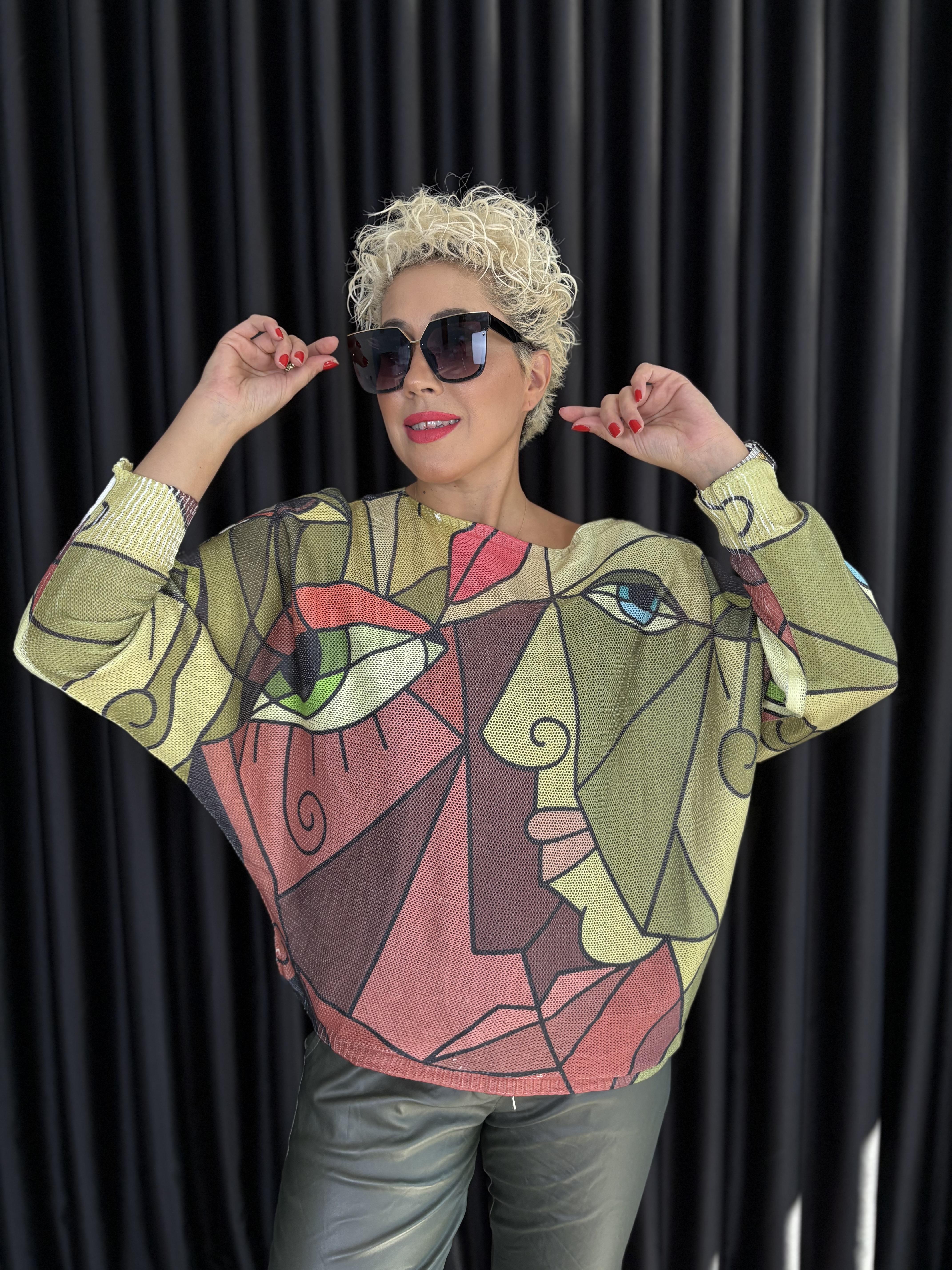 İtalyan Merserize Desenli Triko 6