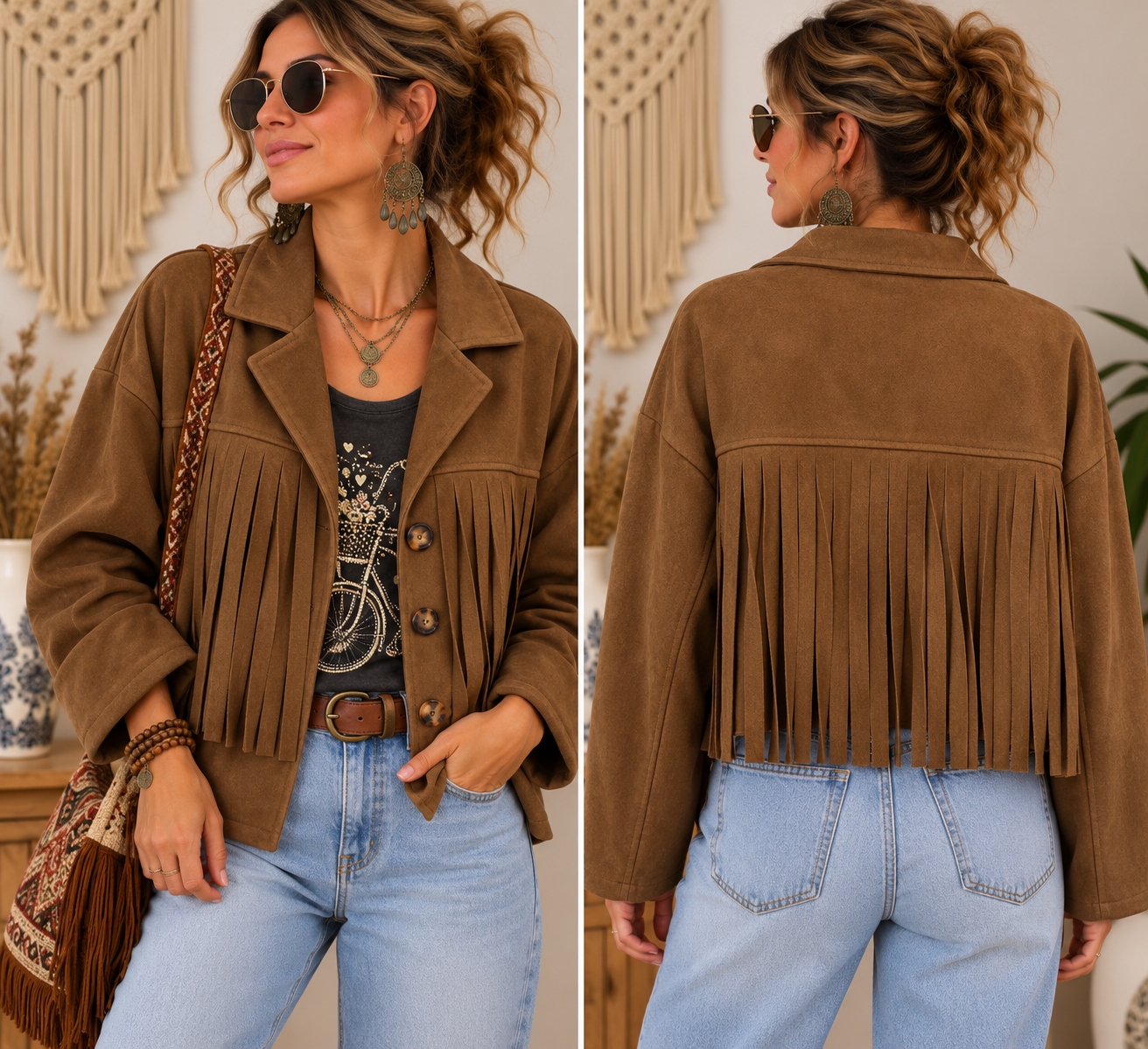 İtalyan Nubuk Camel Ceket