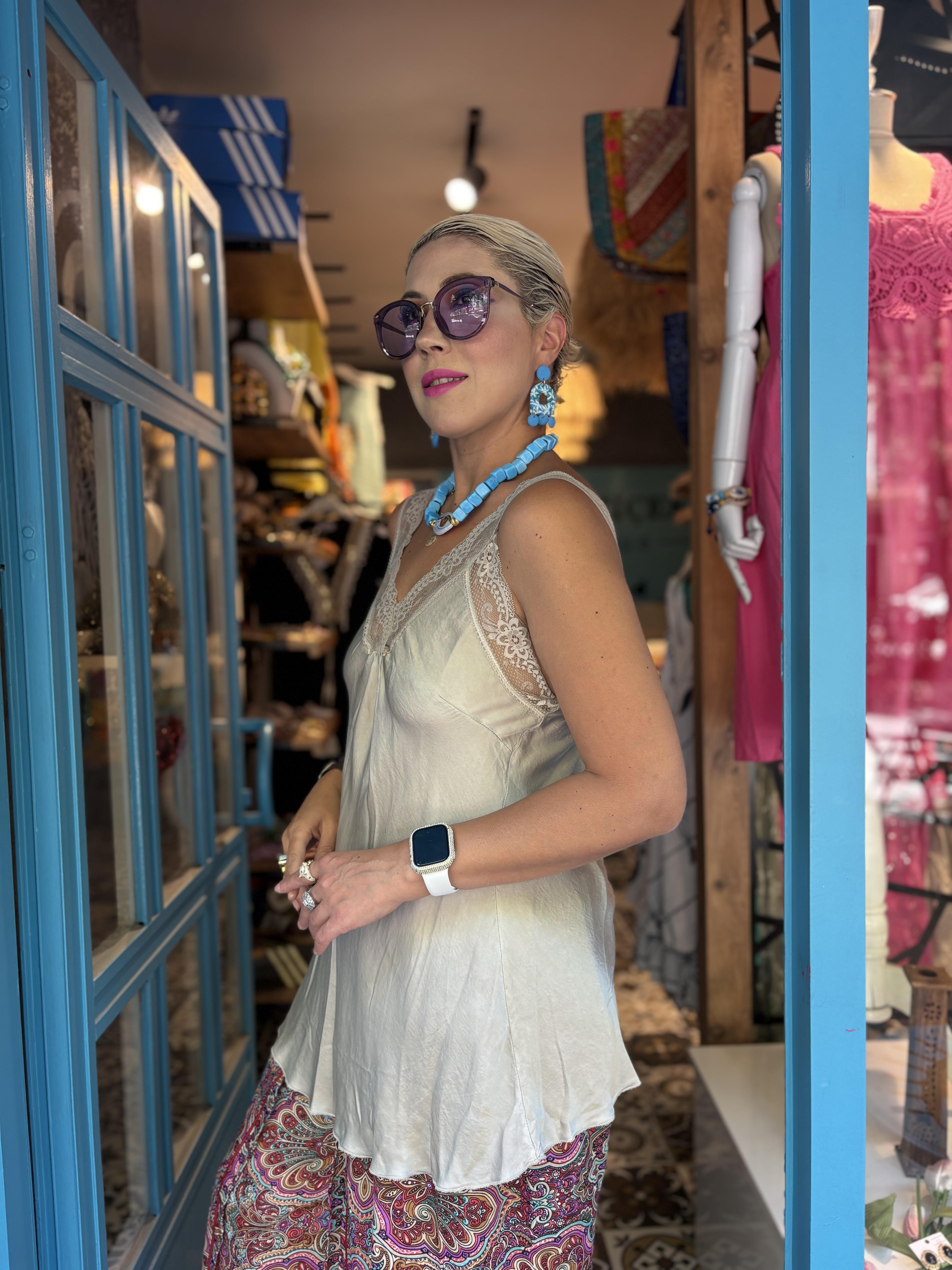 İtalyan Vizon İpek Bluz