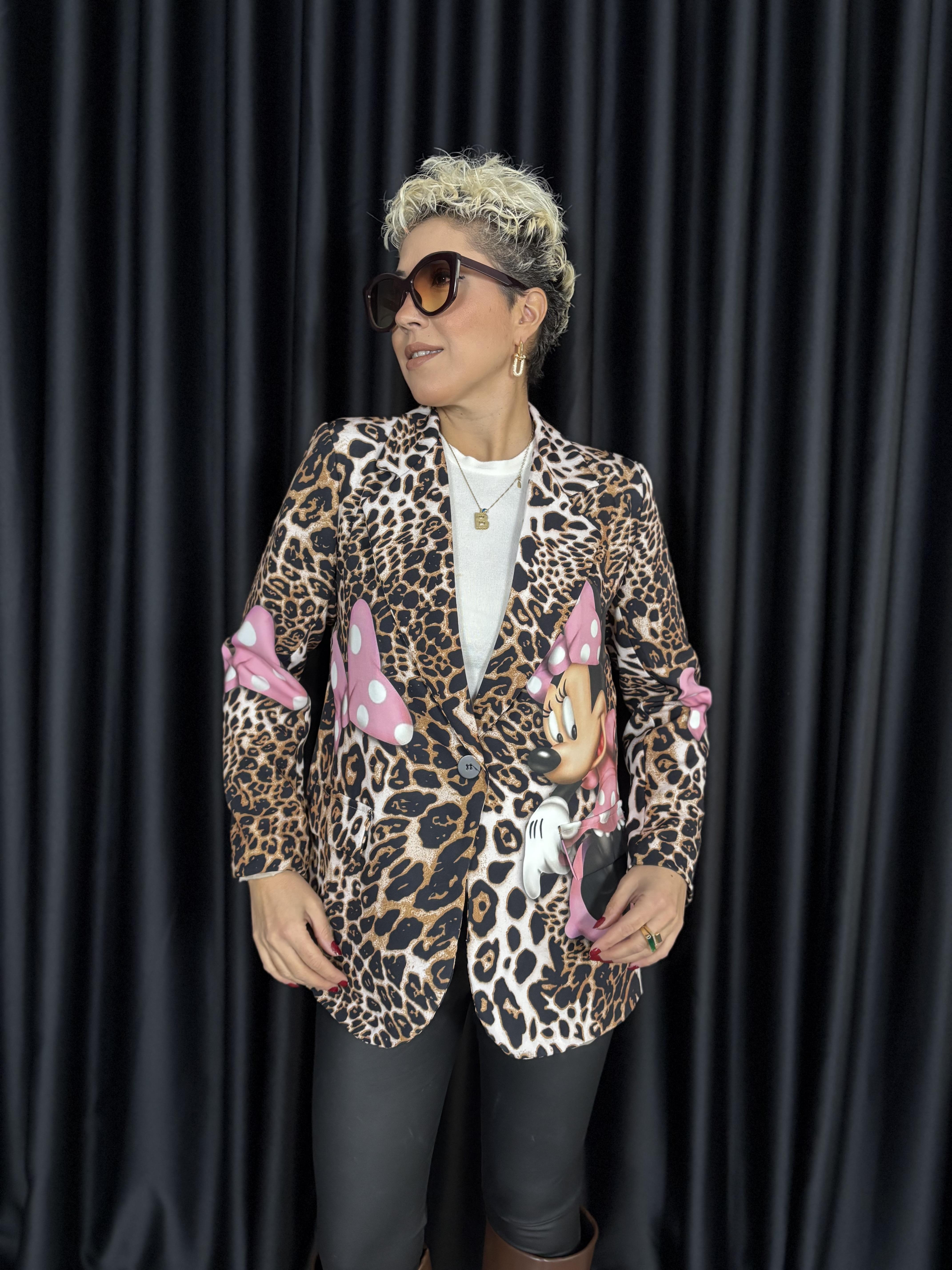 İthal Minnie'li Blazer Ceket