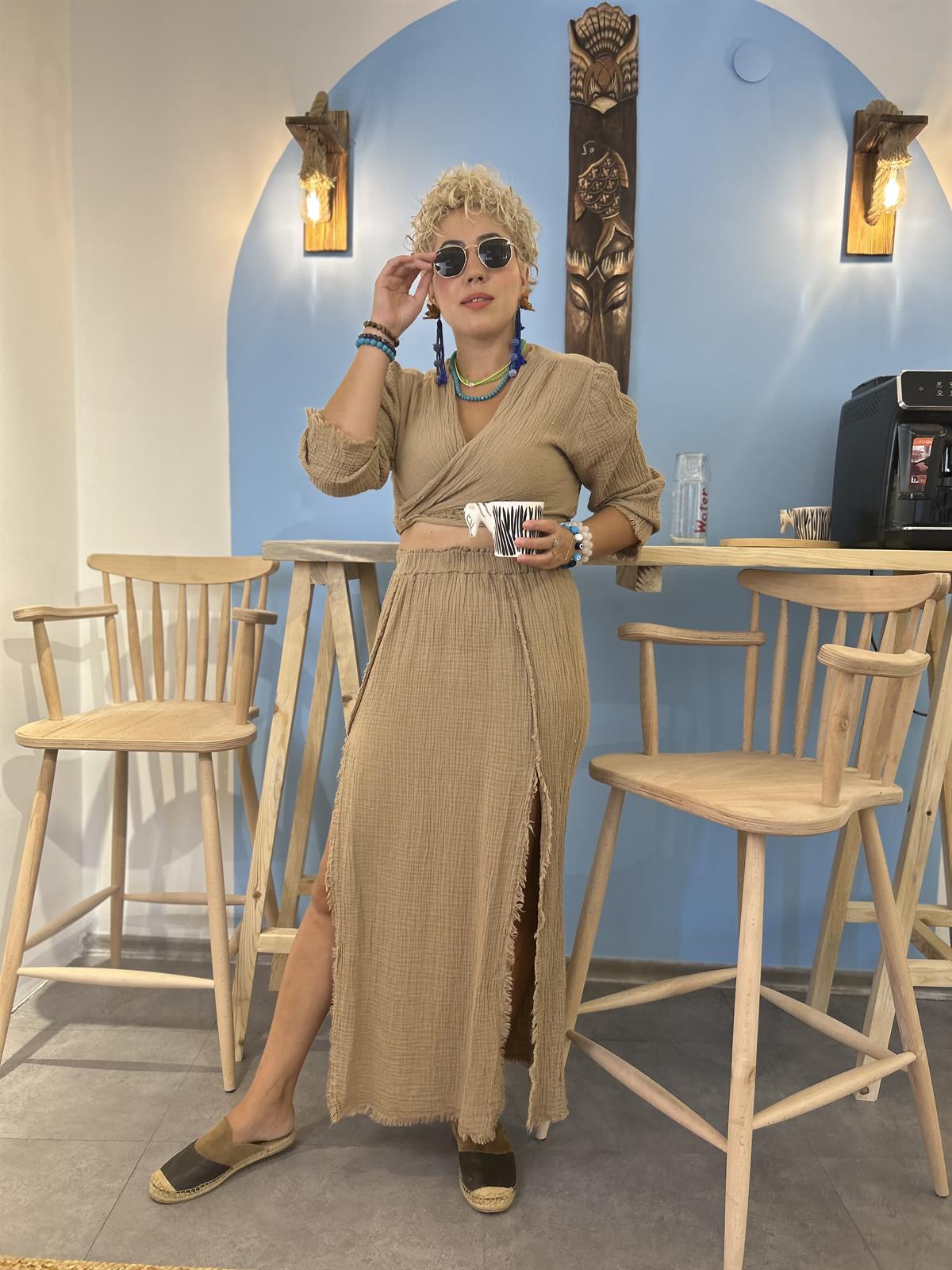 Kahve Müslin Takım