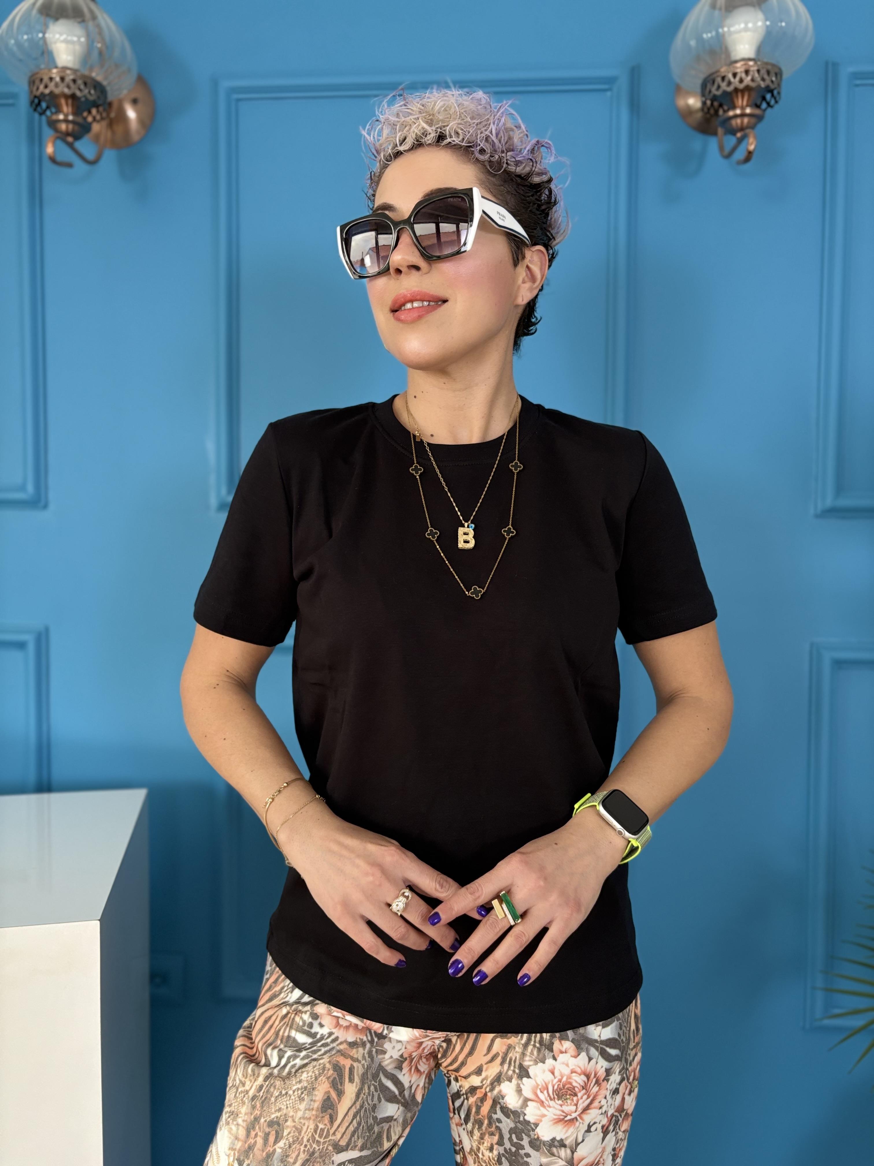 Orjinal Marka Siyah Basic Tişört