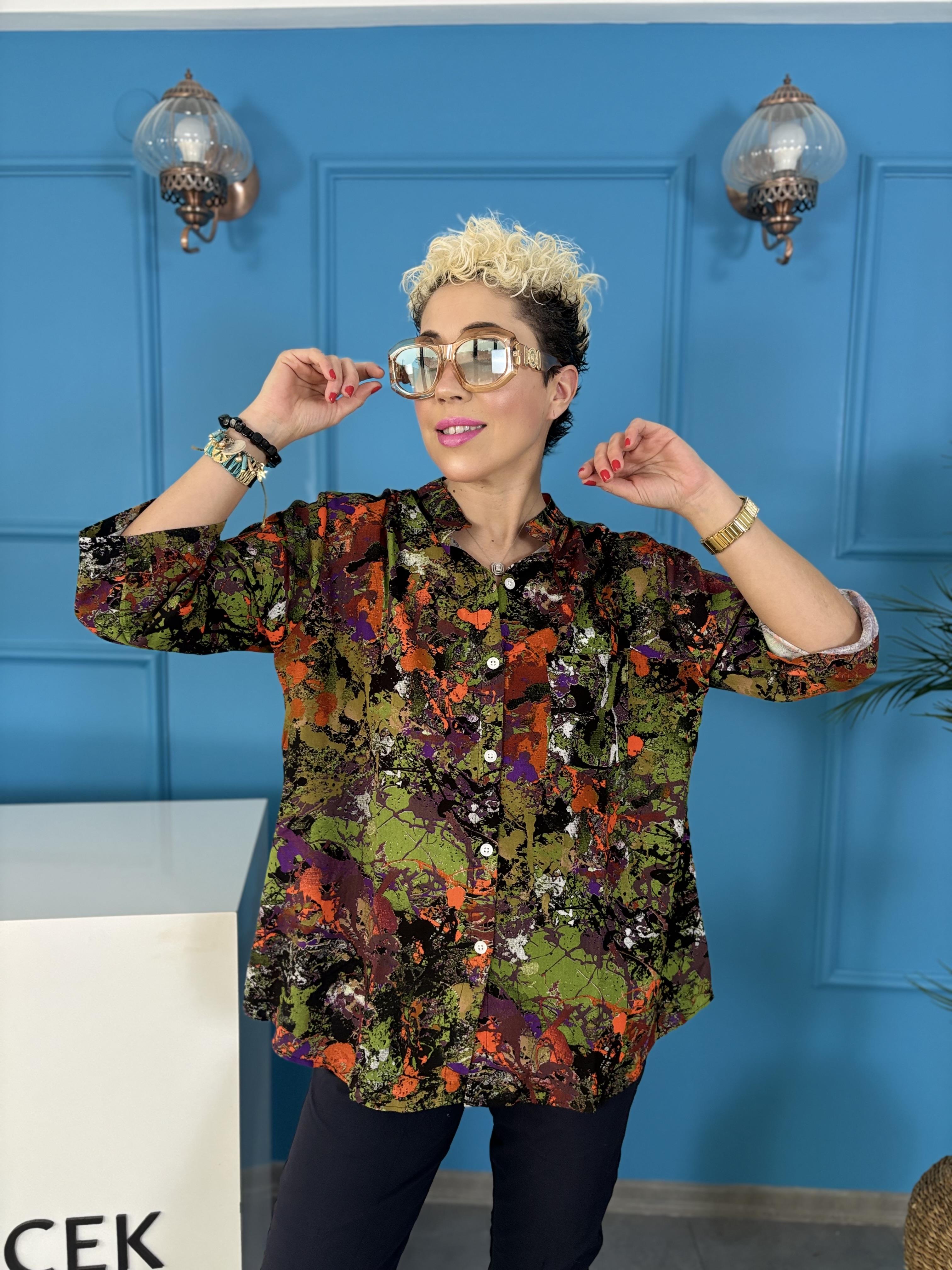 Pamuk Viskon Gömlek 11