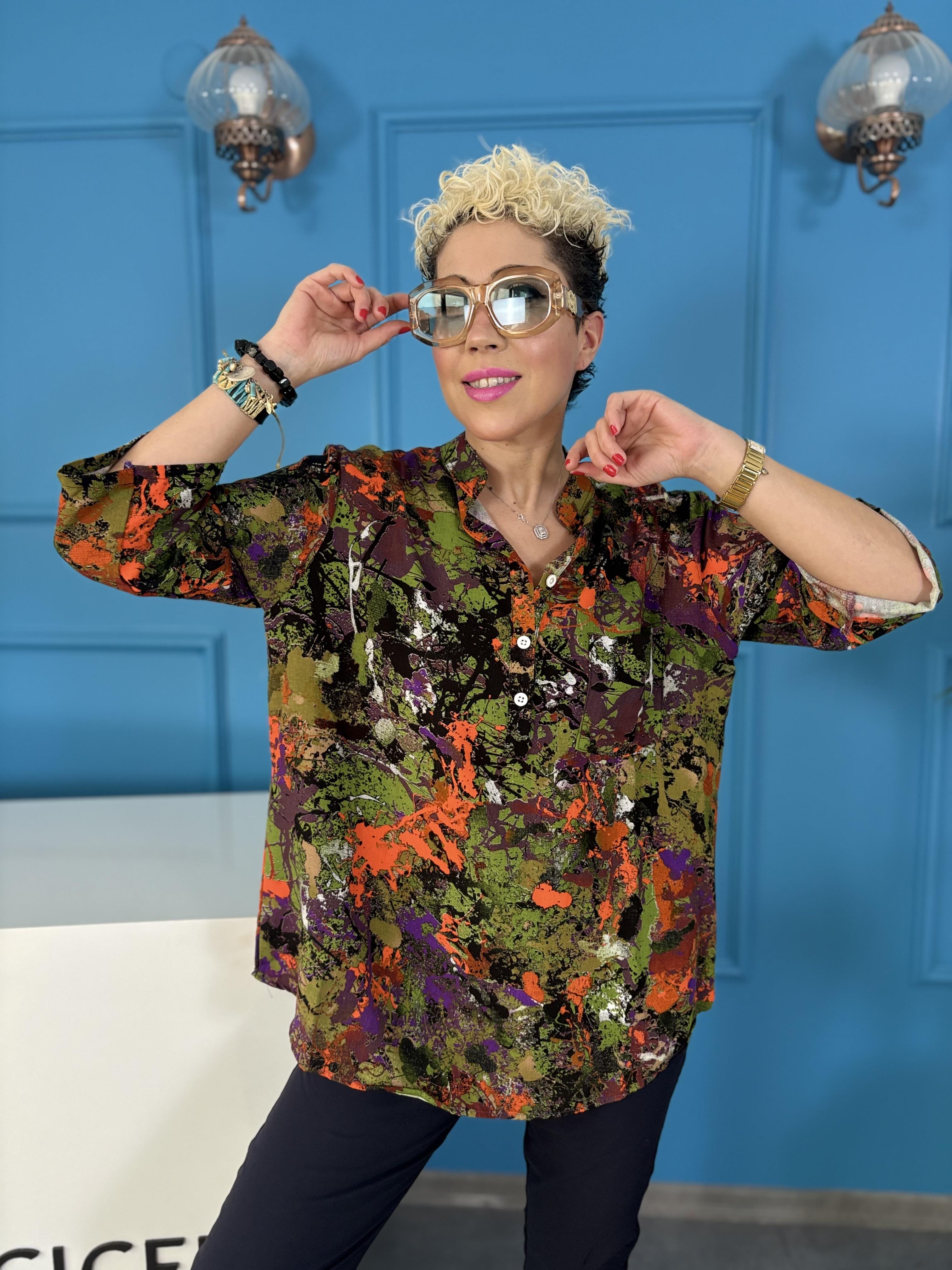 Pamuk Viskon Gömlek 8