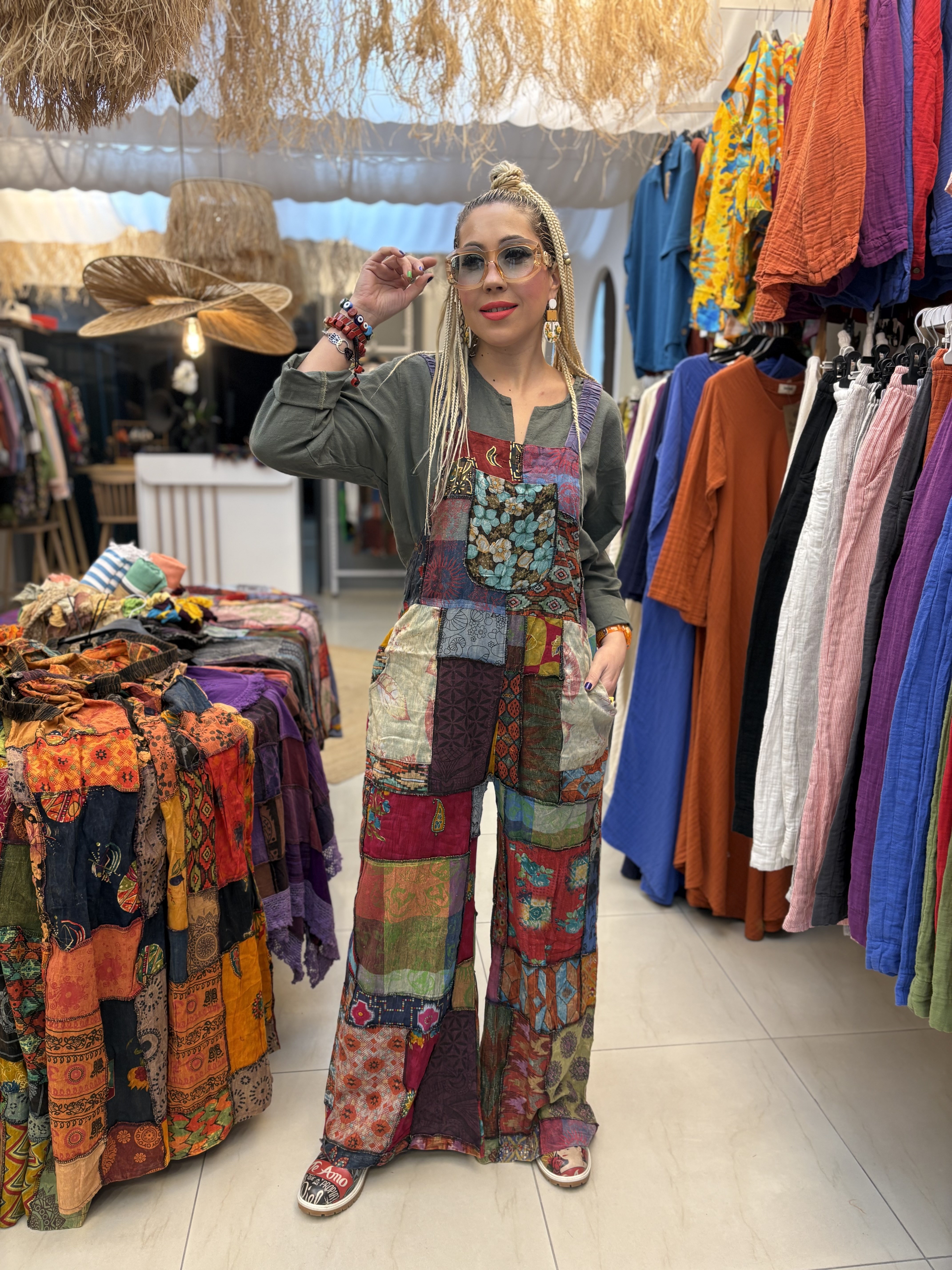 Patchwork Nepal Keten Tulum