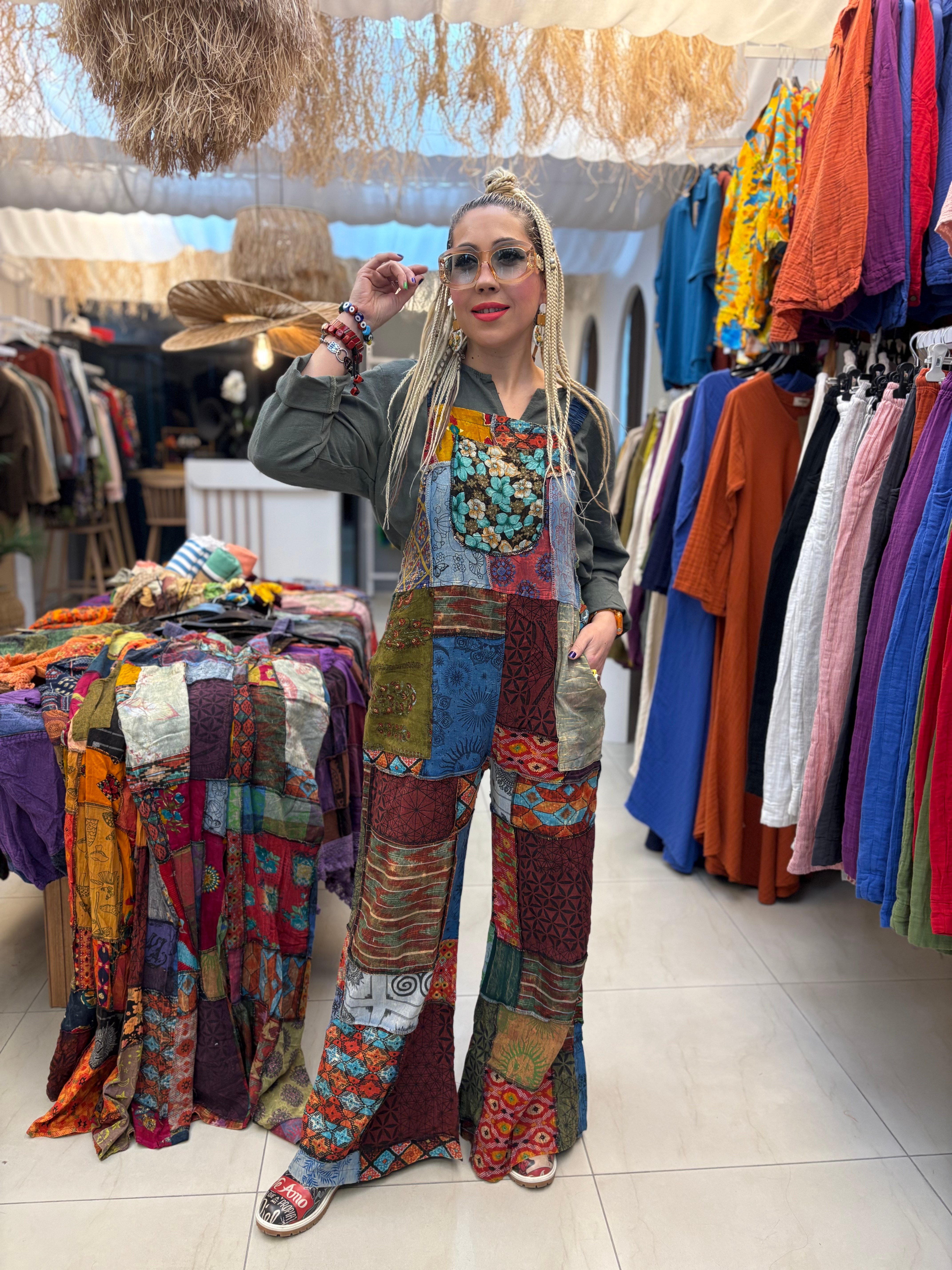 Patchwork Nepal Keten Tulum