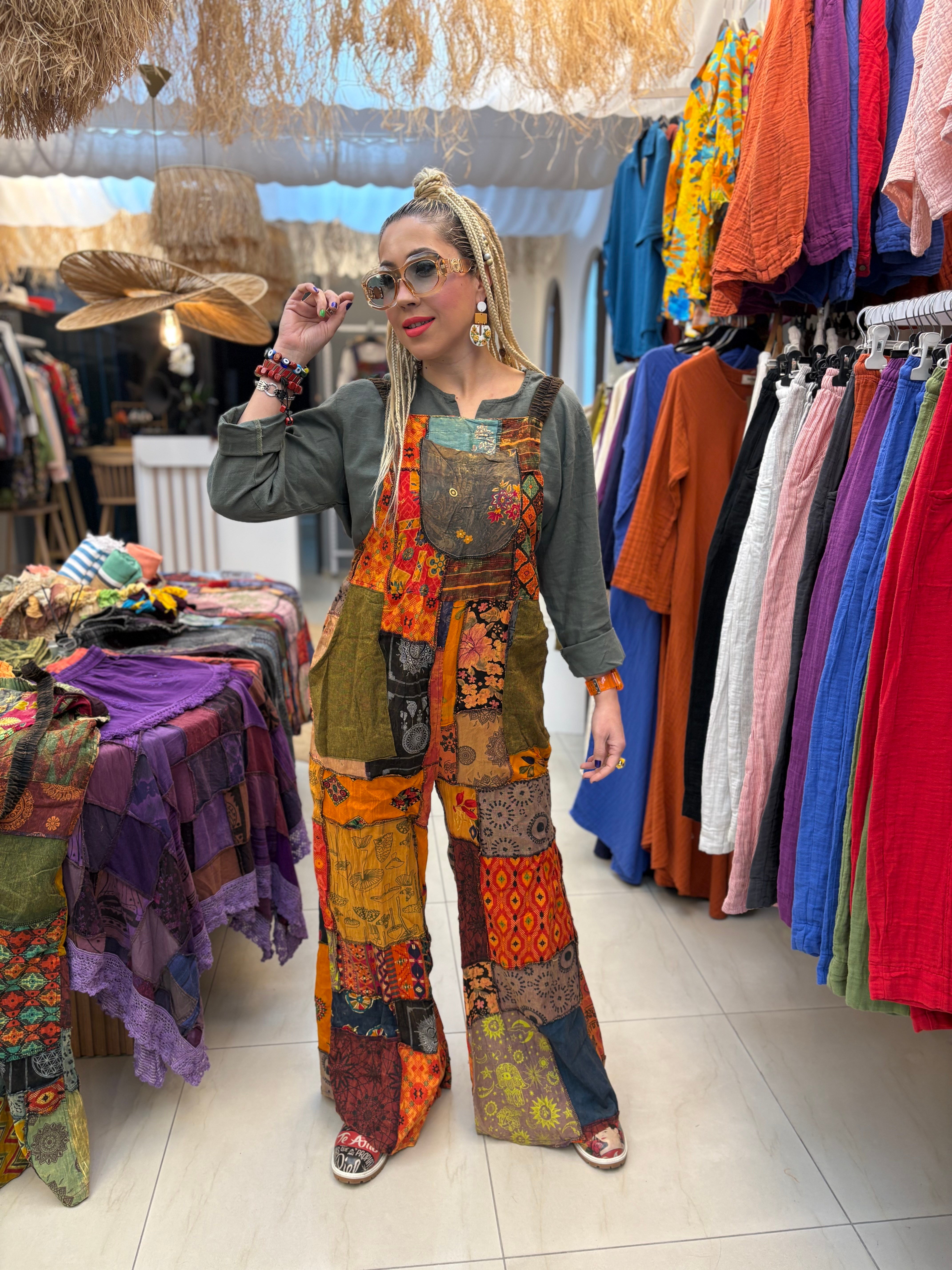 Patchwork Nepal Keten Tulum