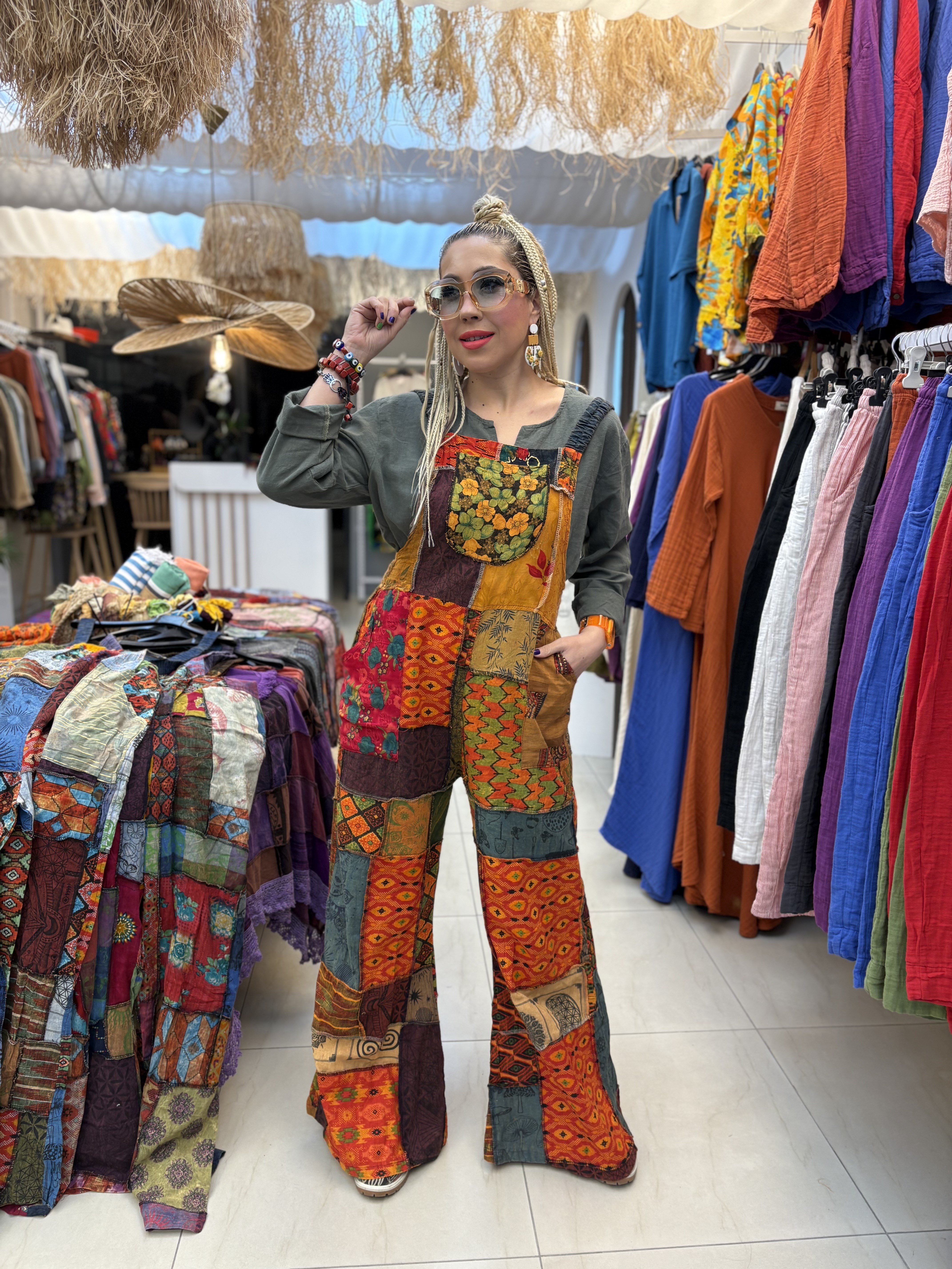 Patcwork Nepal Keten Tulum