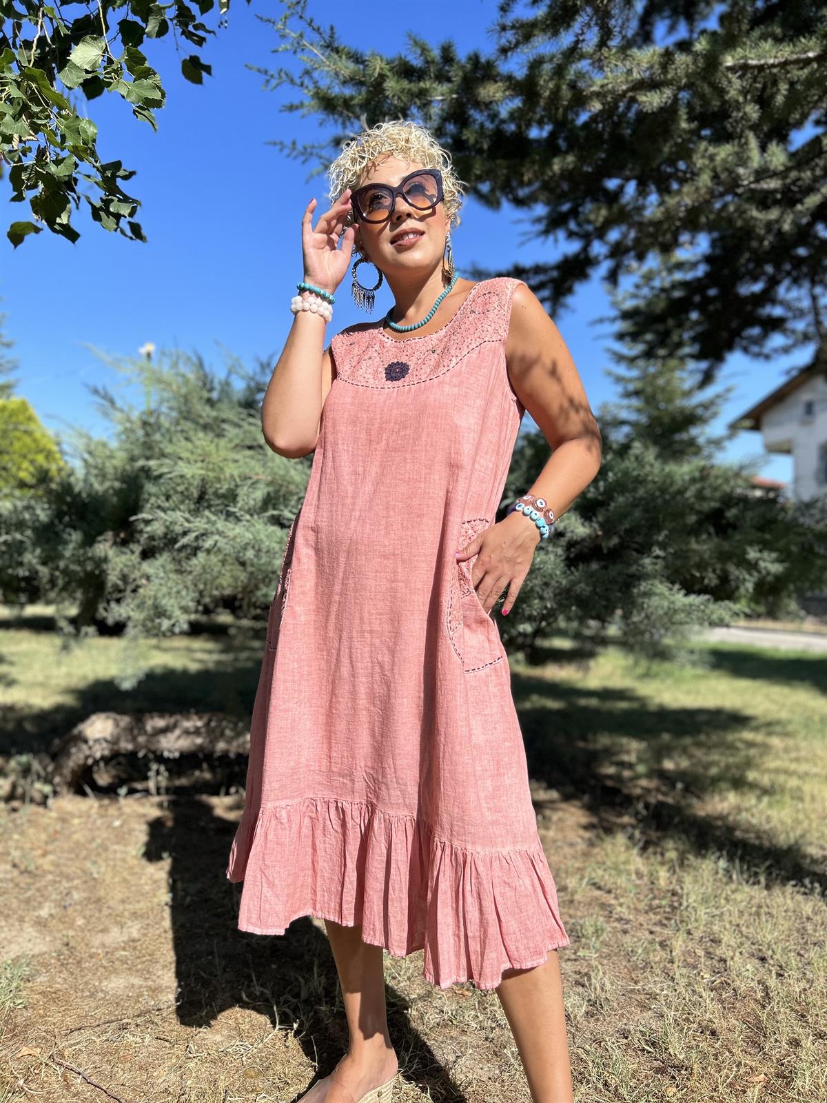 Pudra Otantik Elbise