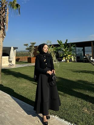 Çan Kesim Puf Mila Etek Beyaz