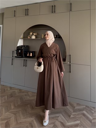 Rima Keten Elbise Beyaz (4527)