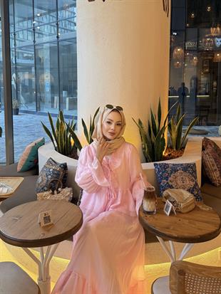 Açelya Etekli Takım Pembe 