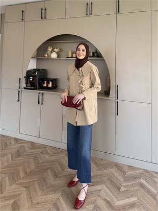 Adel Bebe Yaka Trenç Camel (0060)
