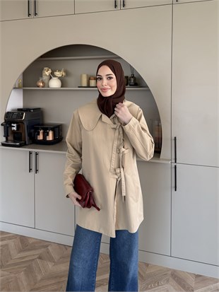 Adel Bebe Yaka Trenç Camel (0060)