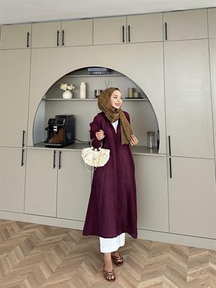 Adel Uzun Gömlek Mürdüm