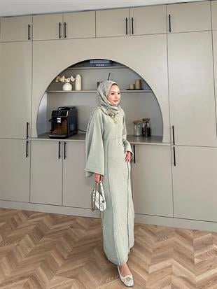 Afra İplik Elbise Çağla