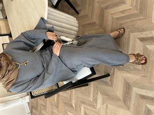 Afra İplik Elbise Gri