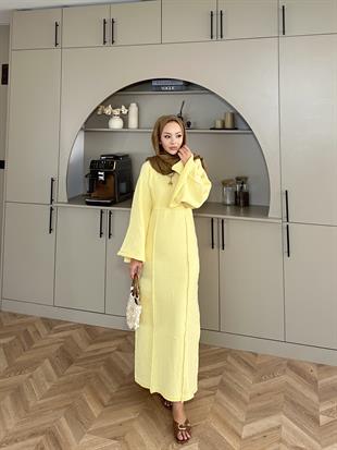 Afra İplik Elbise ButterYellow