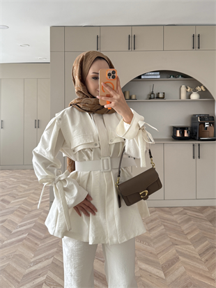 Afsan Cupra Pantolonlu Takım Beyaz (2063)