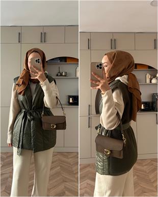 Alex Şişme Yelek Haki