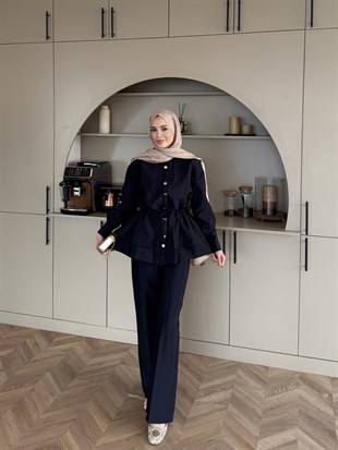 Alvora Beli Büzgülü Cupra Takım Siyah (2310)