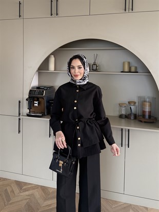 Alvora Beli Büzgülü Cupra Takım Siyah (2310)