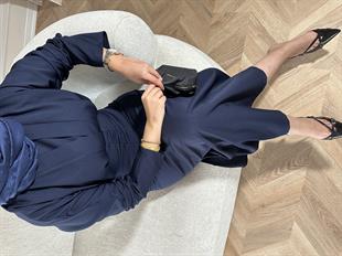  Amour Elbise Lacivert