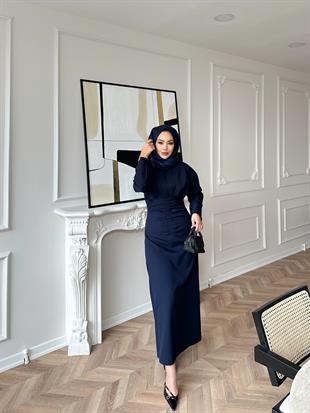  Amour Elbise Lacivert