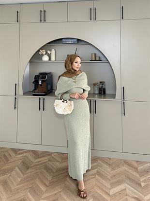 Anisa Triko Elbise Çağla