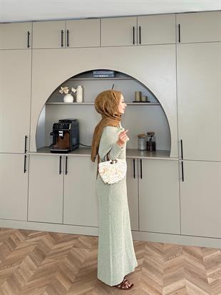 Anisa Triko Elbise Çağla