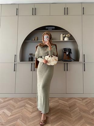 Anisa Triko Elbise Çağla