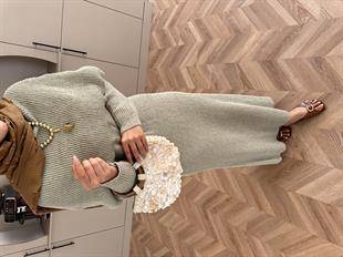 Anisa Triko Elbise Çağla