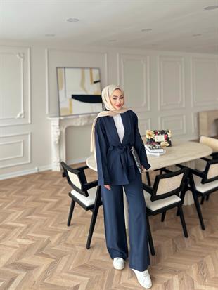 Anor Pantolonlu Takım Lacivert