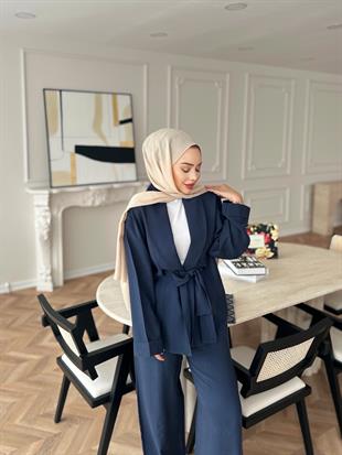 Anor Pantolonlu Takım Lacivert