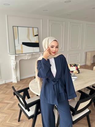 Anor Pantolonlu Takım Lacivert