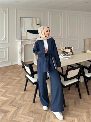 Anor Pantolonlu Takım Lacivert