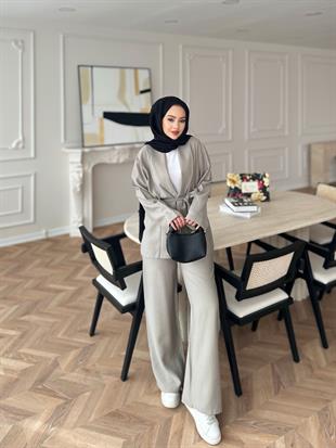 Anor Pantolonlu Takım Taş