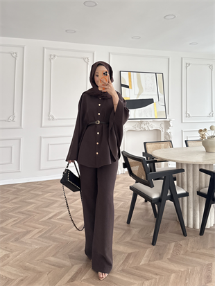 Anton Yarasa Kollu Modal Takım Acı Kahve (4421)