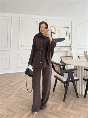 Anton Yarasa Kollu Modal Takım Acı Kahve (4421)