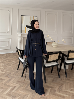 Anton Yarasa Kollu Modal Takım Lacivert (4421)