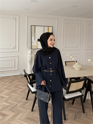 Anton Yarasa Kollu Modal Takım Lacivert (4421)