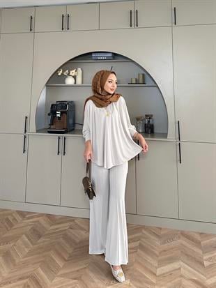 Anwa Yarasa Kol Takım Bej