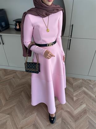 Ares Scuba Elbise Pembe