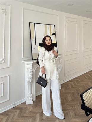 Aria Keten Takım Bej 